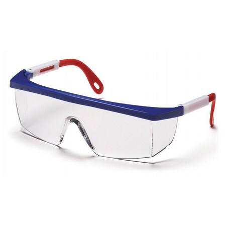 Pyramex - Integra - Red/White/Blue Frame/Clear Lens SNWR410S